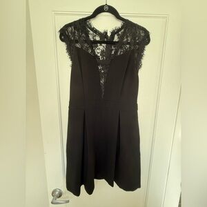 BCBGeneration Black Lace back mini dress
